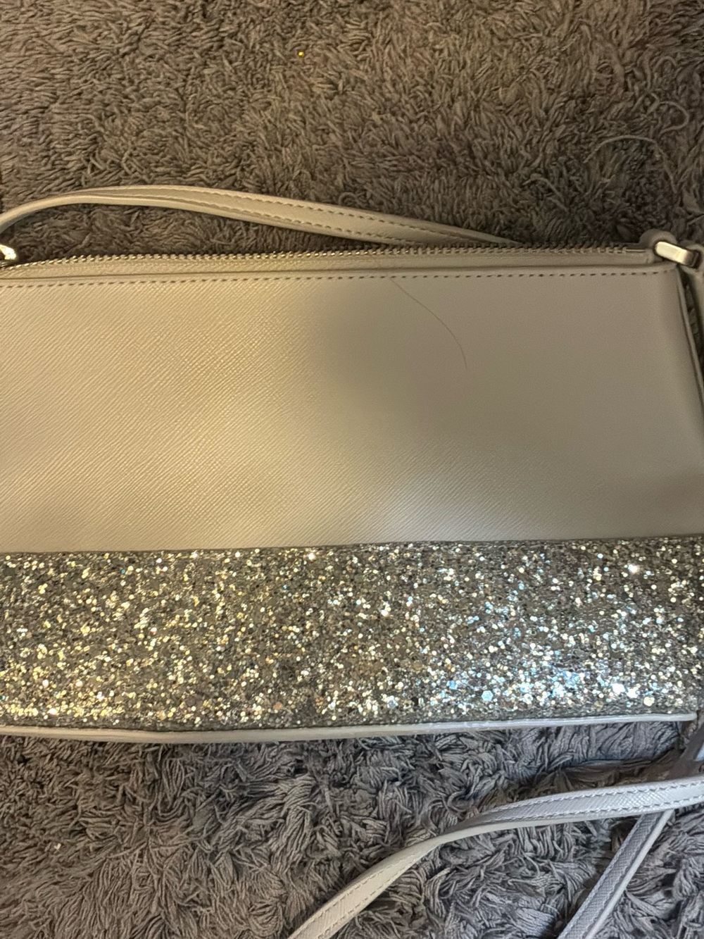 Kate Spade of New York Greta Court Ramey grey n silver Crossbody Bag - Picture 2 of 4